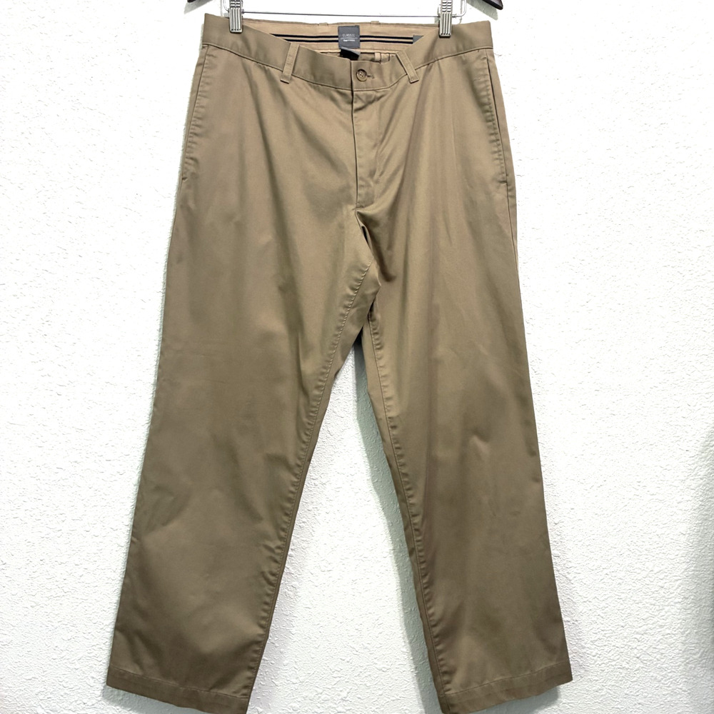 Gap Khakis Mens Classic Tan Relaxed Fit Chinos Slacks Pants Size 32 X 30 Y2K 90s